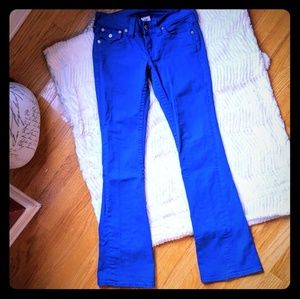 ❌SOLD❌TRUE RELIGION Flare Jeans Unique Royal Blue Sz 28